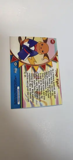 Topps Pokemon Series 3 Orange Islands OR7 "Stage Fight!" Rainbow Foil - Image 4