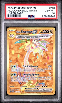 PSA 10 GEM MINT Alolan Exeggutor ex 248/191 Surging Sparks Pokemon Card - Image 1