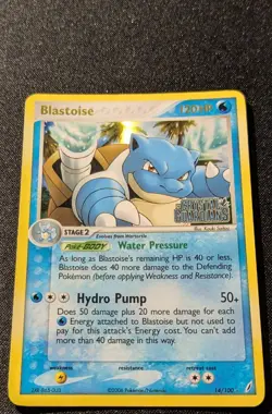 Pokemon EX CRYSTAL GUARDIANS - #14/100 Blastoise - Reverse Holo - ENG - LP - Image 4