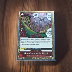 EXACT CARD PICTURED Gum Mole Pistol ST21-017 One Piece TCG Gear 5 EX Deck Foil - Image 3