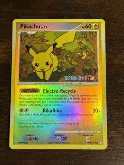 Pokemon Pikachu Stamp Promo 94/123 MT Mysterious Treasures LP - Image 1