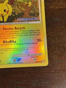 Pokemon Pikachu Stamp Promo 94/123 MT Mysterious Treasures LP - Image 4