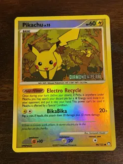 Pokemon Pikachu Stamp Promo 94/123 MT Mysterious Treasures LP1 - Image 1