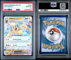 PSA 10 Jolteon ex 030/131 Ultra Rare Prismatic Evolution Pokemon English Gem - Image 3