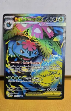 Pokemon TCG Mega Evolution Mega Venusaur ex #155/132 Full Art Ultra Rare NM - Image 2