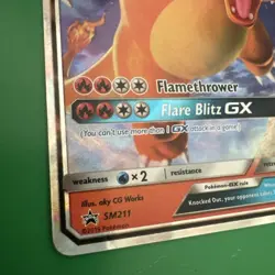 2019 Pokemon Charizard GX SM211 Black Star Promo Full Art Holo Hidden Fates - Image 2
