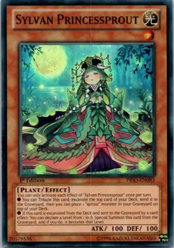 Yugioh Sylvan Princessprout PRIO-EN083 1st Edition Super Rare NM - Image 1