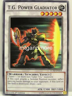 Yu-Gi-Oh - 1x T.G. Power Gladiator - LC5D - Legendary Collection 5 - Image 1