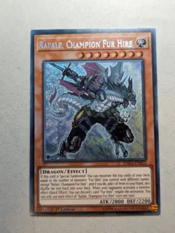 Yugioh - Rafale, Champion Fur Hire (DASA-EN023) - Secret Rare 1st Ed - Image 1
