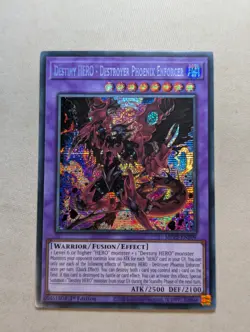 Yugioh - Destiny HERO - Destroyer Phoenix Enforcer MP22-EN209 1st Ed. Secret VLP - Image 1