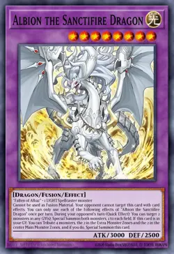 Yugioh RA05-EN037 - Albion The Sanctifire Dragon - Secret Rare - Image 1