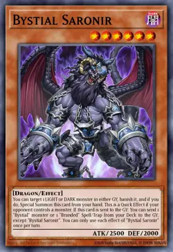 Yugioh RA05-EN023 - Bystial Saronir - Secret Rare - Image 1