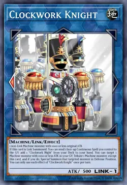 Yugioh RA05-EN058 - Clockwork Knight - Platinum Secret Rare - Image 1