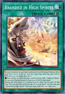 Yugioh RA05-EN067 - Branded in High Spirtis - Platinum Secret Rare - Image 1
