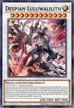 Yugioh RA05-EN042 - Despian Luluwalilith - Platinum Secret Rare - Image 1