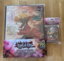 Yugioh Jaden & Yubel - 9 Pocket Duelist Portfolio + Sleeves - Image 1