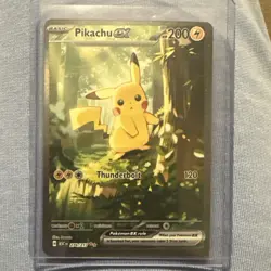 Pokemon Pikachu EX 200 HP Star Card 276/217 ASC Set Lightning Type English - Image 1