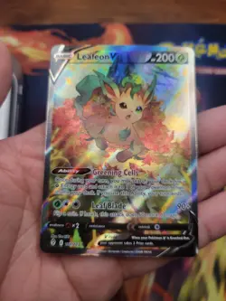 Pokemon Evolving Skies Leafeon v Alternative Art Card 167/203 PACK FRESH MINT - Image 1
