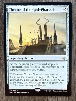 1x Throne Of The God-Pharoah Amonkhet MTG LP English - Image 1