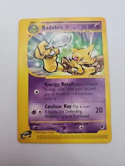Pokemon Kadabra 84/165 WotC Expedition Regular Uncommon Card Vintage TCG - Image 1
