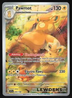 Pawmot - 209/198 - Illustration Rare - Scarlet & Violet Base - Pokemon Card - Image 1