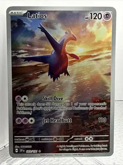 Pokemon TCG: Surging Sparks SV08: Latios 203/191 Holo NM Illustration Rare - Image 1