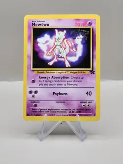 Pokemon Mewtwo WB Black Star Promo #3 READ LP-HP - Image 1