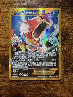 Pokemon Gyarados EX Secret Rare Full Art Holo 123/122 Breakpoint English - Image 1