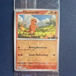 Charmander 004/165 Eb Games Stamped Promo SEALED UK seller Pokemon tcg 151 - Image 1