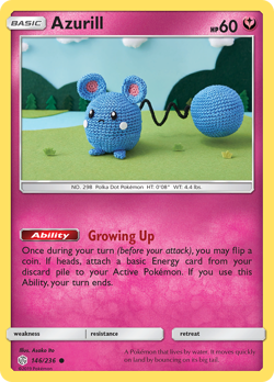 Azurill 146/236 Common Cosmic Eclipse Pokemon NM - Image 4