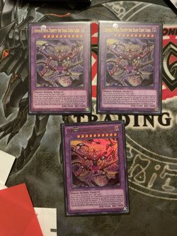 3x Crimson Nova Trinity the Dark Cubic Lord MVP1-EN040 Ultra Rare NM - Image 1