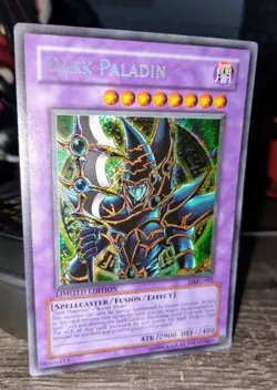 Yugioh Card TCG Dark Paladin DMG-001 Secret Rare Limited Edition Holo LP 1996 - Image 2