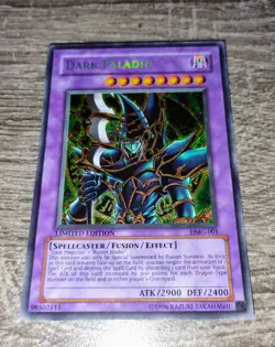Yugioh Card TCG Dark Paladin DMG-001 Secret Rare Limited Edition Holo LP 1996 - Image 4