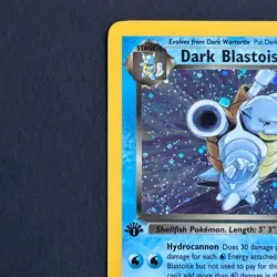 1st Edition Dark Blastoise 3/82 Team Rocket Holo Rare Pokemon Card - Image 2