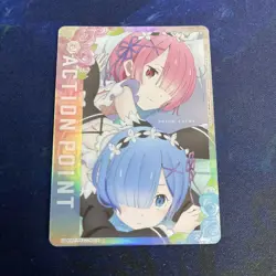 UNION ARENA Re:ZERO UA40BT REZ-1-AP04 Rem Ram FOIL ACTION POINT CARD - Image 2