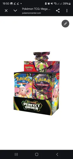 PRESALE Pokemon TCG Perfect Order Booster Box 36 Packs Sealed - Image 1