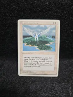 MTG Island Sanctuary 4th Edition LP - Image 1