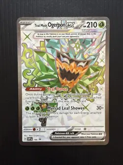 Teal Mask Ogerpon ex 166 Sv: Scarlet & Violet Promo Cards Holo - Image 1