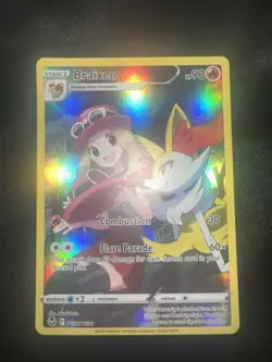 Pokemon TCG Braixen Swsh12: Silver Tempest Trainer Gallery Tg01/Tg30 Holo Ultra - Image 1
