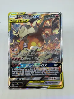 Pokemon Reshiram & Charizard GX Tag Team SM201 Black Star Promo - Image 3