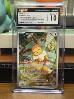 CGC 10 Eevee 173 Sv Scarlet & Violet Promo Cards Holo Promo Pokemon sleepy eevee - Image 1