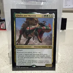 MTG Ghalta and Mavren March of the Machine Vampire Dinosaur Card Regular Rare - Image 1