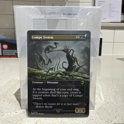 Compy Swarm Borderless Card From the Universes Beyond Jurassic World Collection - Image 1