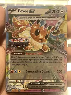 Eevee ex - (Prismatic Evolutions Stamp) 075/131 Miscellaneous Cards &... - Image 1