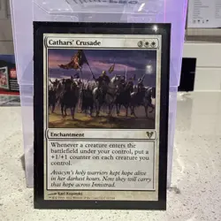 Cathars' Crusade Innistrad Remastered Magic: The Gathering Enchantment Card 1X - Image 1