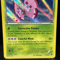 Vivillon 17/146 XY Base Set Holo Rare Meadow Pink 2014 Nintendo Pokemon Card NM - Image 2