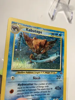Kabutops 6/75 Holo Rare Neo Discovery Unlmited Pokemon TCG 2000 Card LP - Image 2