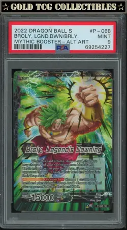 PSA 9 ⭐ Broly Legend Alt Art Promo Card Mythic Booster Super DBS Z DBZ Heroes - Image 1