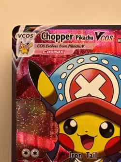Pikachu One Piece Chopper Cosplay Cute Doujin ACG HOLO Fan Art Card - Image 4