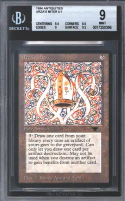 Magic MTG Antiquities Urza's Miter BGS 9 (9.5, 8.5, 9, 9.5) NEAR MINT NM - Image 1